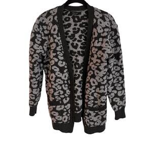 August Silk Open Front Cardigan Sweater Size Small